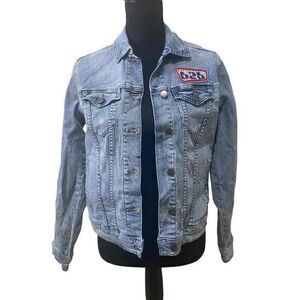 Disney Lilo Stitch Denim Jean Jacket Size SM